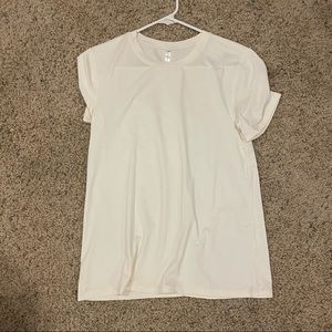 Fabletics off white athletic tee